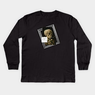 Smokers Die Younger "Van Gogh" Kids Long Sleeve T-Shirt